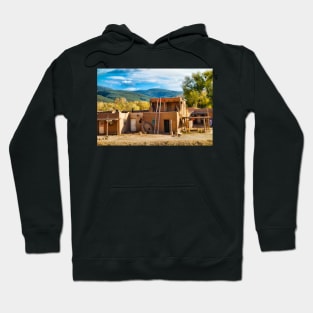 Taos Pueblo Study 8 Hoodie